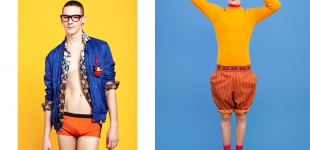 (4) Left: Tronje wears jacket French Connection - shirt Paul & Joe - shorts D&G - glasses Mykita. Right: Tronje wears sweater Jil sander - trousers Byblos - shoes Wolverine - socks Weekday - cap Retro Blank