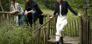 boysgames6 Ward wears shirt Tabitha Gwyn Osler, jeans Levi's, scarf Essentiel. Lessandro wears cape Agnes B., t-shirt Episode, pants American Style, boots vintage. Ran wears one piece Jon Amund Sofferud, jacket H&M, boots American Style.