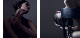 Left: dress Acne. Right: dress Jasmin Santanen.