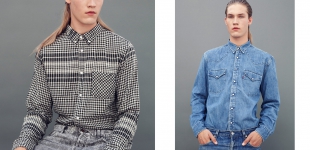 Fade All (2) Left: shirt Acne via Sprmrkt, jeans Levi’s via Zipper. Right: shirt Levi’s via Bij Ons Vintage, jeans Levi’s via Zipper.