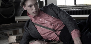 Marshall: shirt Klaxon Howl - blazer Marc by Marc Jacobs - pants John Varvatos - hat Billy Reid