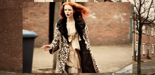 (9) faux fur jacket Laura Dols - top & pants Spijkers & Spijkers