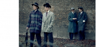 (7) curt wears coat army surplus - shirt james long - tie beyond retro - trousers acne - glasses arckiv. sam wears jacket calum harvey - shirt cos - tie beyond retro - trousers lou dalton. ben wears shirt & coat beyond retro - trousers dries van noten - glasses arckiv. louis wears jacket james long - shirt lou dalton - trousers beyond retro. all hats laird hatters.