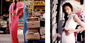 (2) (L) dress Juhee Han. (R) dress Andraya Farrag - belt Beyond Retro