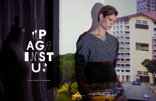 Dillon wears sweatshirt R-13 - pants Simon Spurr